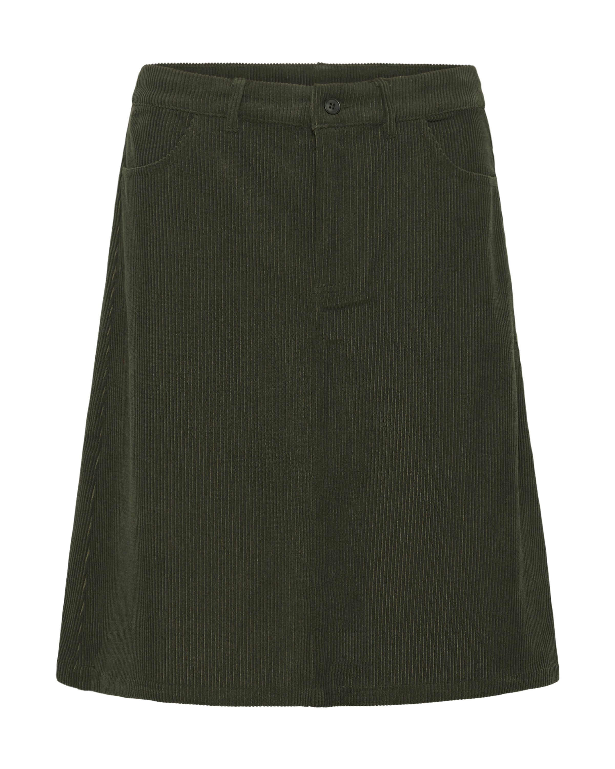 Cream Rok 'Cory' in Groen: voorkant