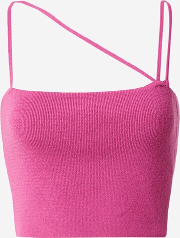 Top in maglia di NU-IN in rosa: frontale