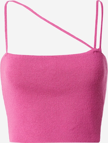 NU-IN Knitted Top in Pink: front