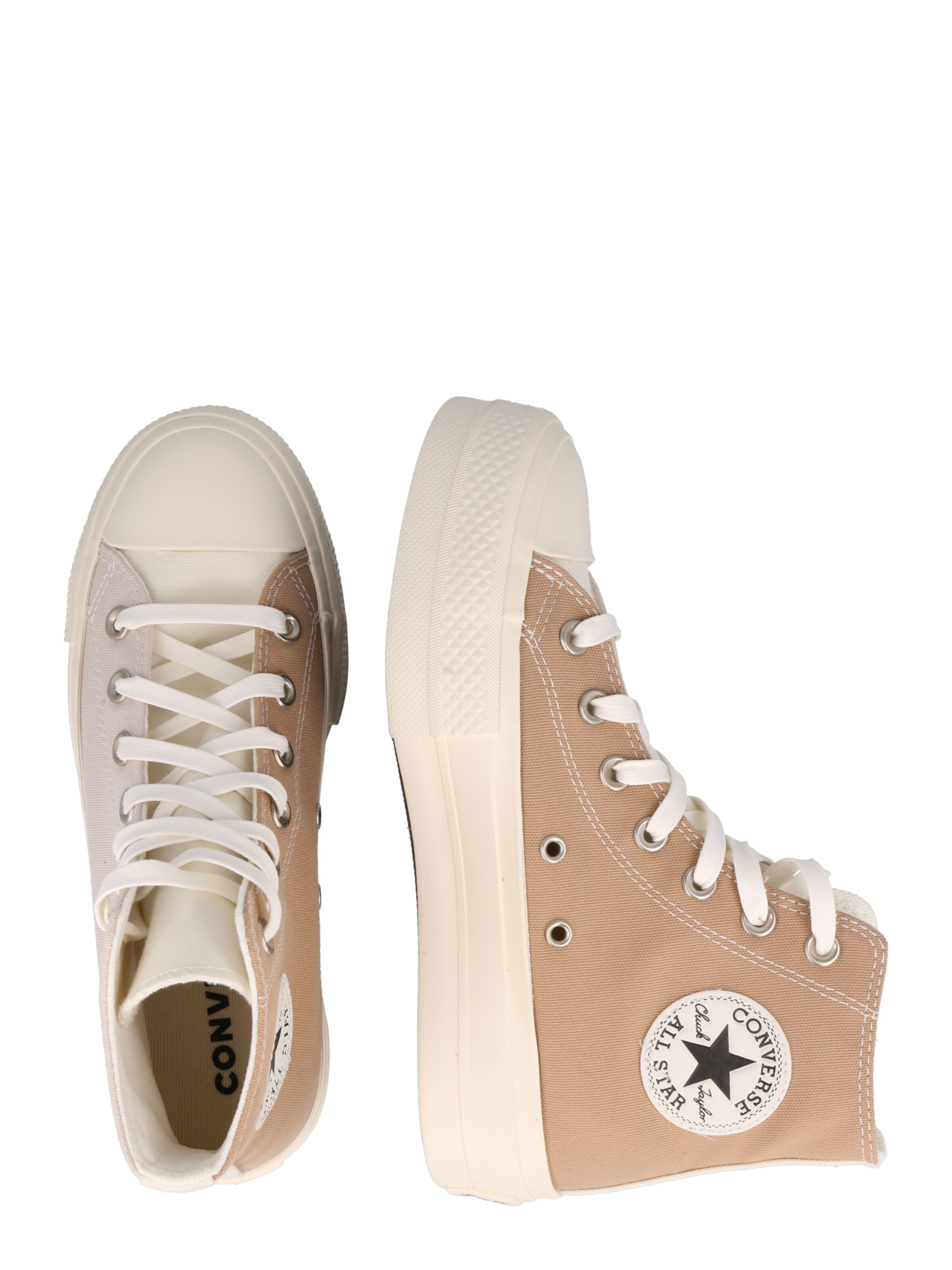 beige leather converse high tops