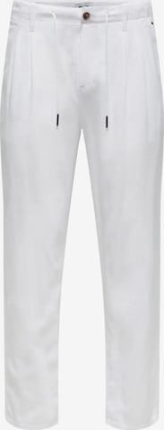 Only & Sons Pants 'ONSLEO' in White: front