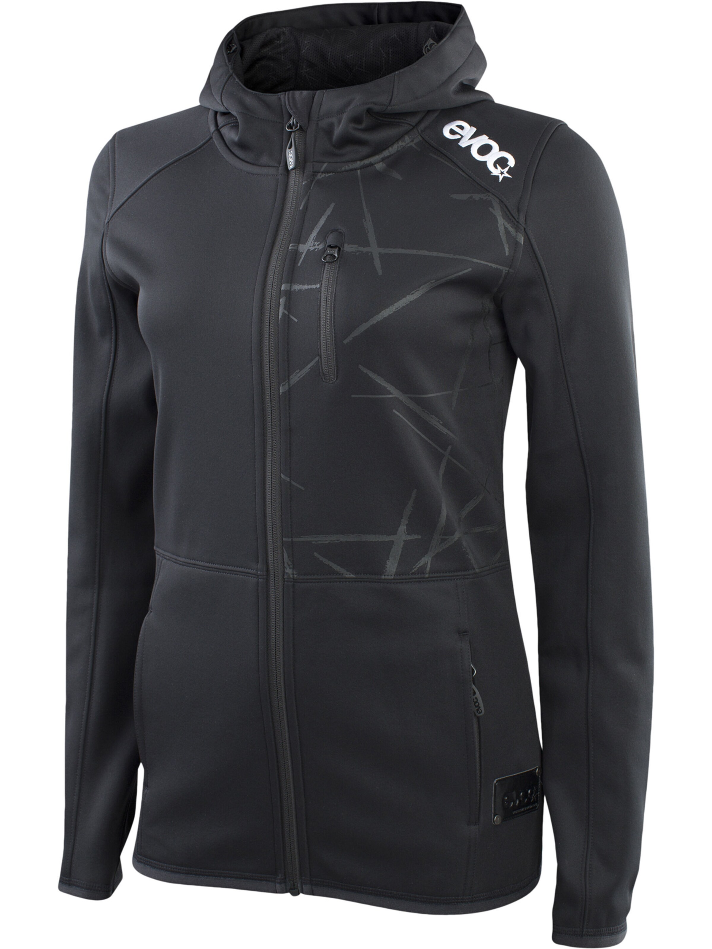 EVOC Performance Jacket 'HOODY' in Black: front