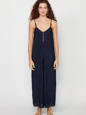 KOROSHI Jumpsuit in Blauw: voorkant