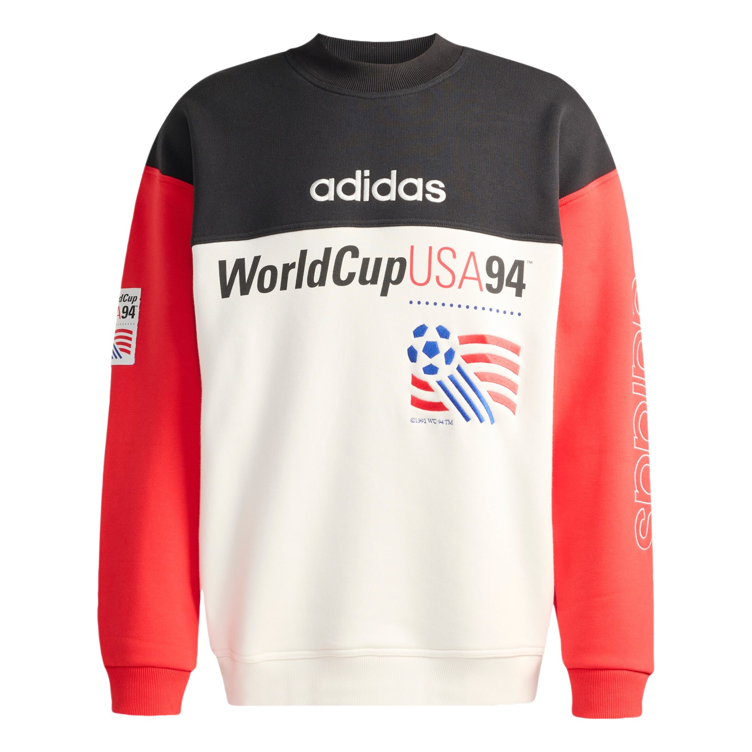 Felpa sportiva ADIDAS PERFORMANCE di colore blu / rosso / nero / bianco lana, Visualizzazione prodotti