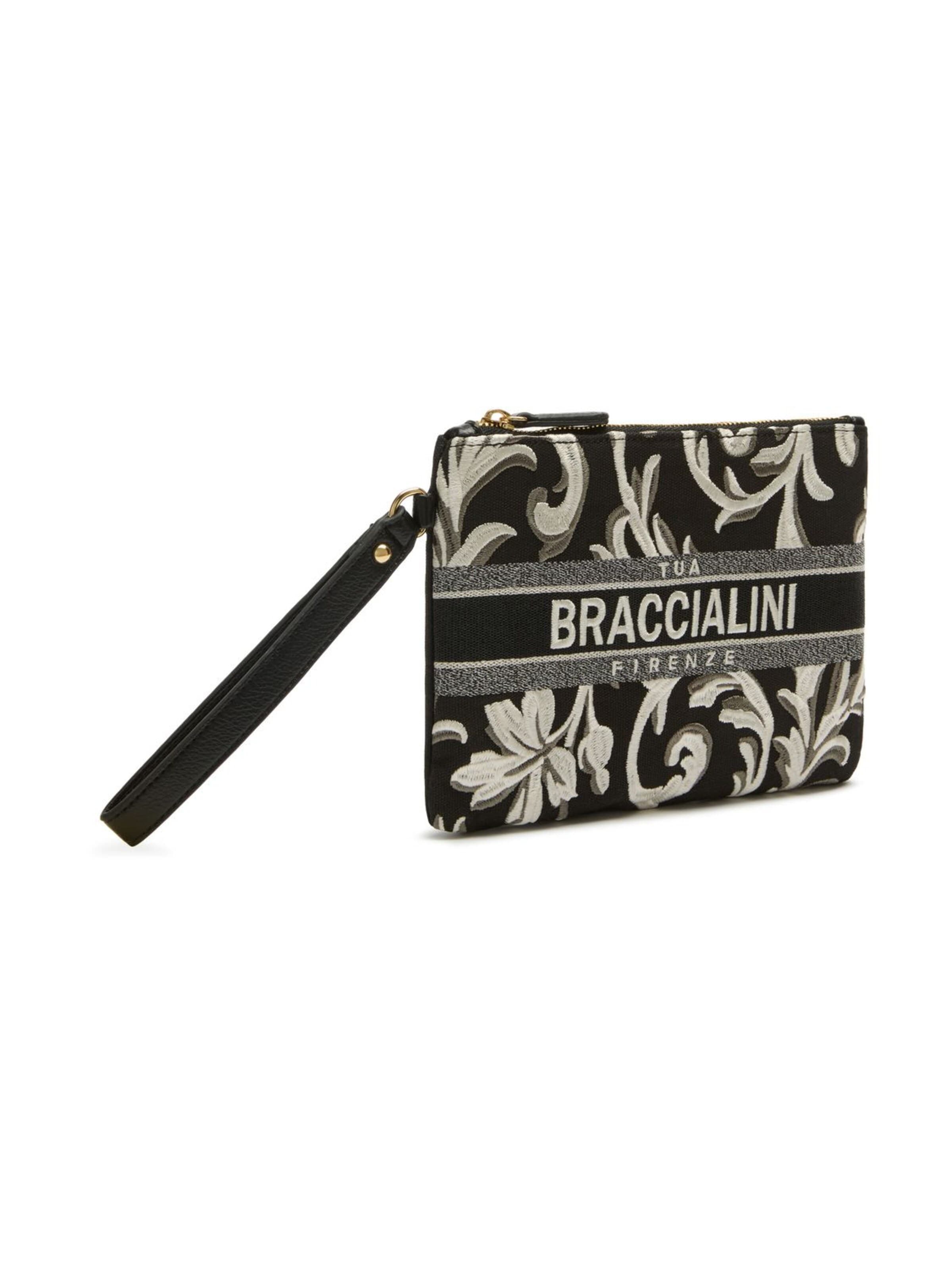 Poche ventrale 'Milly' Braccialini en noir