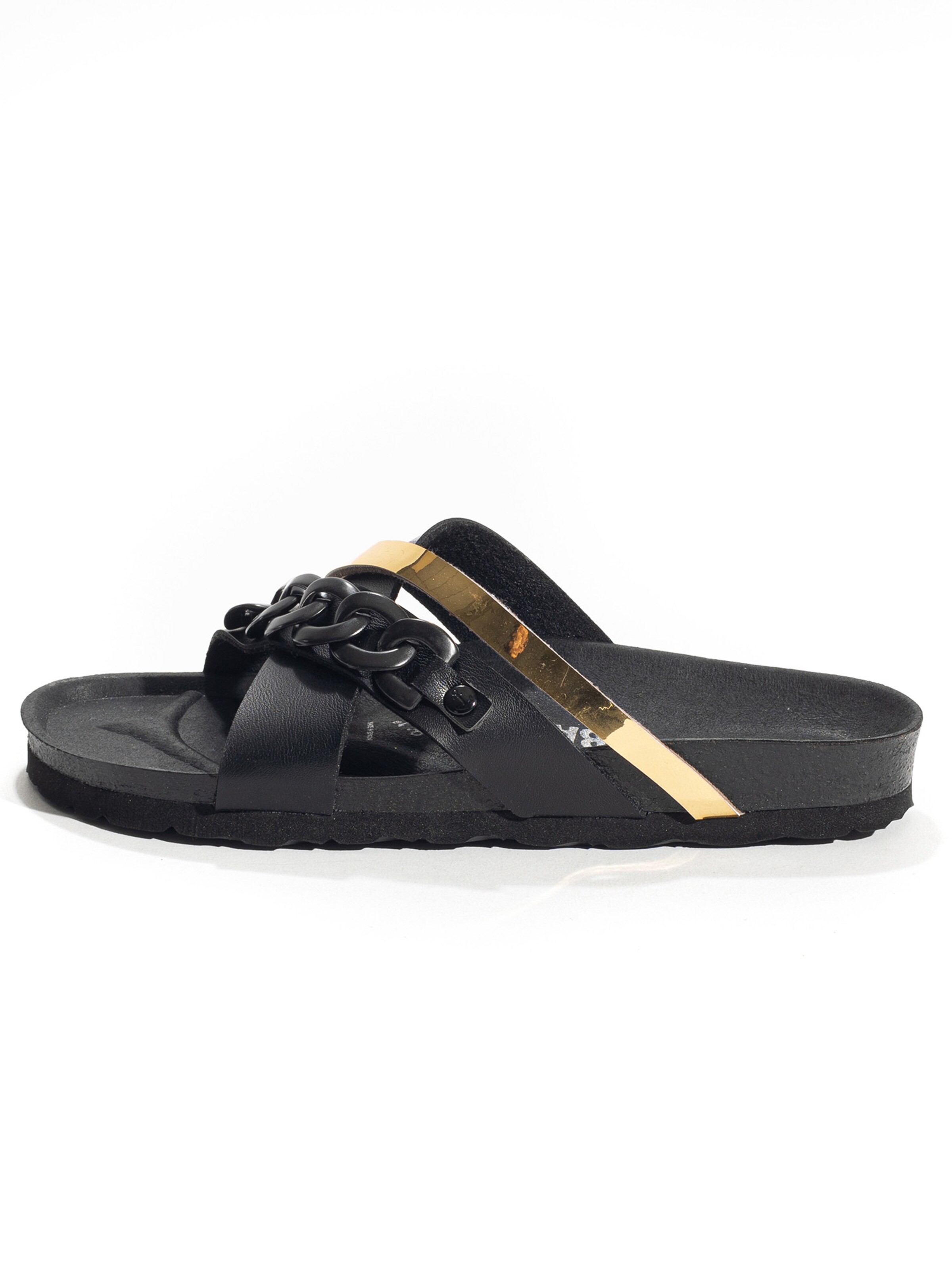 Zoccoletto 'MAGRITTE' di Bayton in nero: frontale