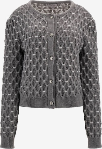 GUESS Knit Cardigan in Grey: front