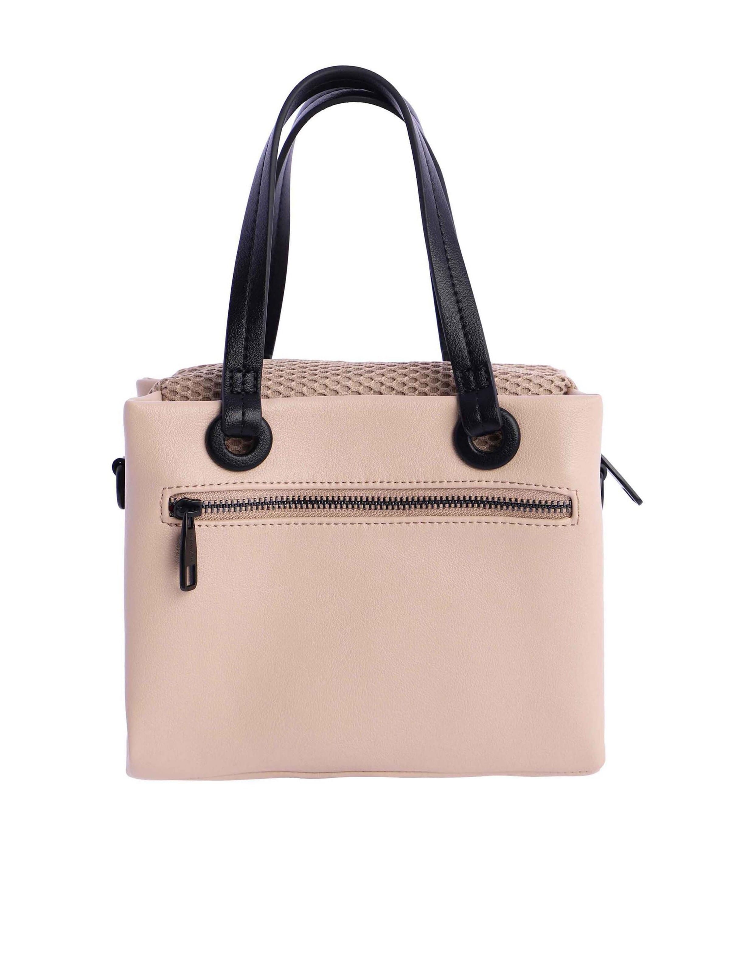 Amichi - Bolso de mano 'Bolso de mano para mujer Maui de piel sintética con cremallera' en beige