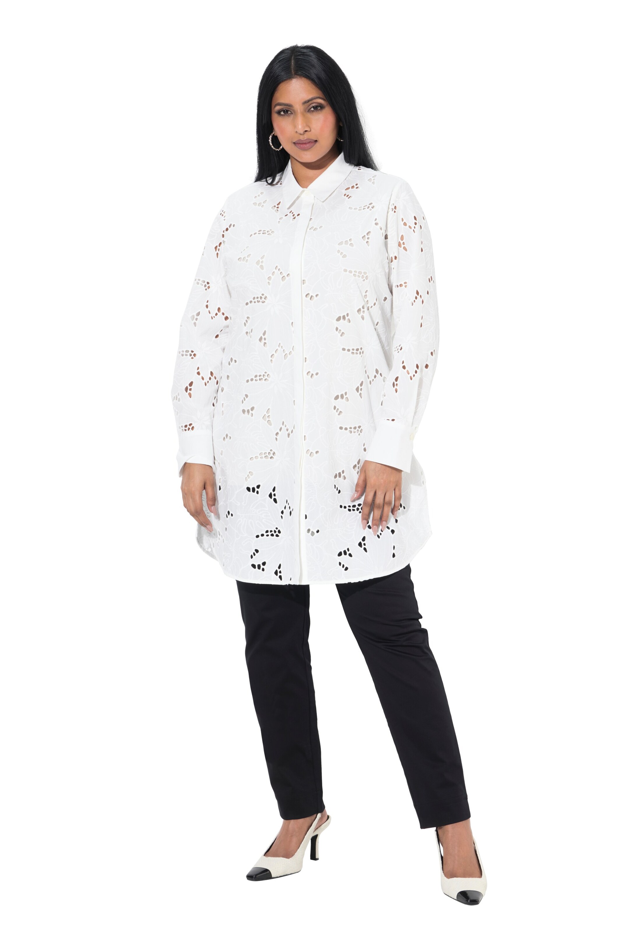 Ulla Popken Tunic in White: front