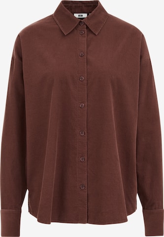 WE FashionBluza - smeđa boja: prednji dio