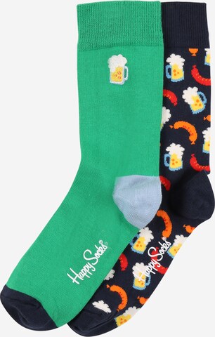 Calzino 'Beer' di Happy Socks in colori misti: frontale