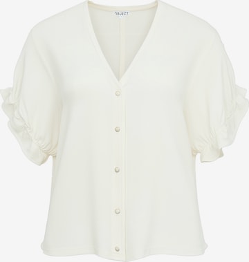 OBJECT Bluza 'OBJFRAME' | bela barva: sprednja stran