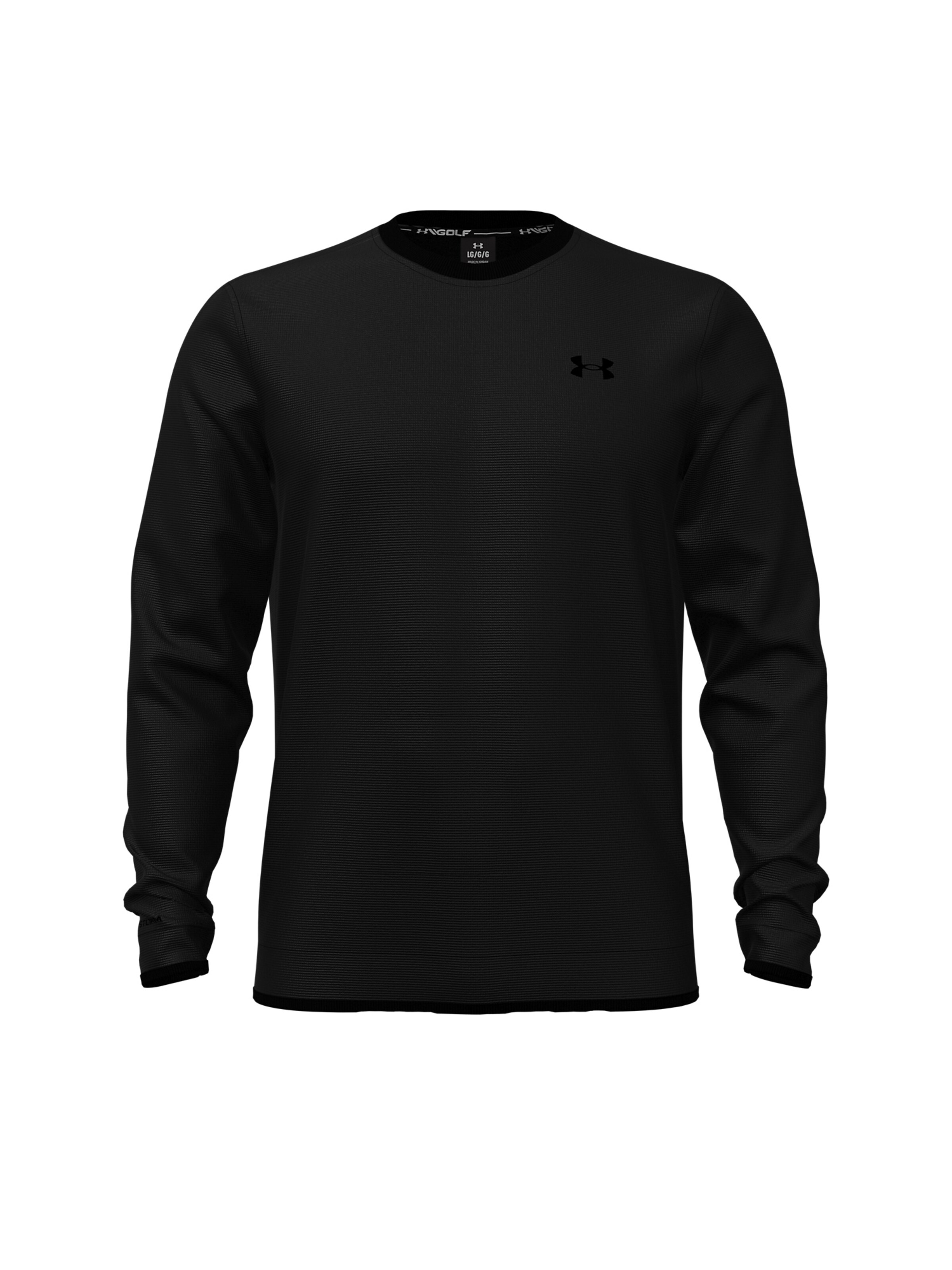 UNDER ARMOUR Sportsweatshirt in Zwart: voorkant