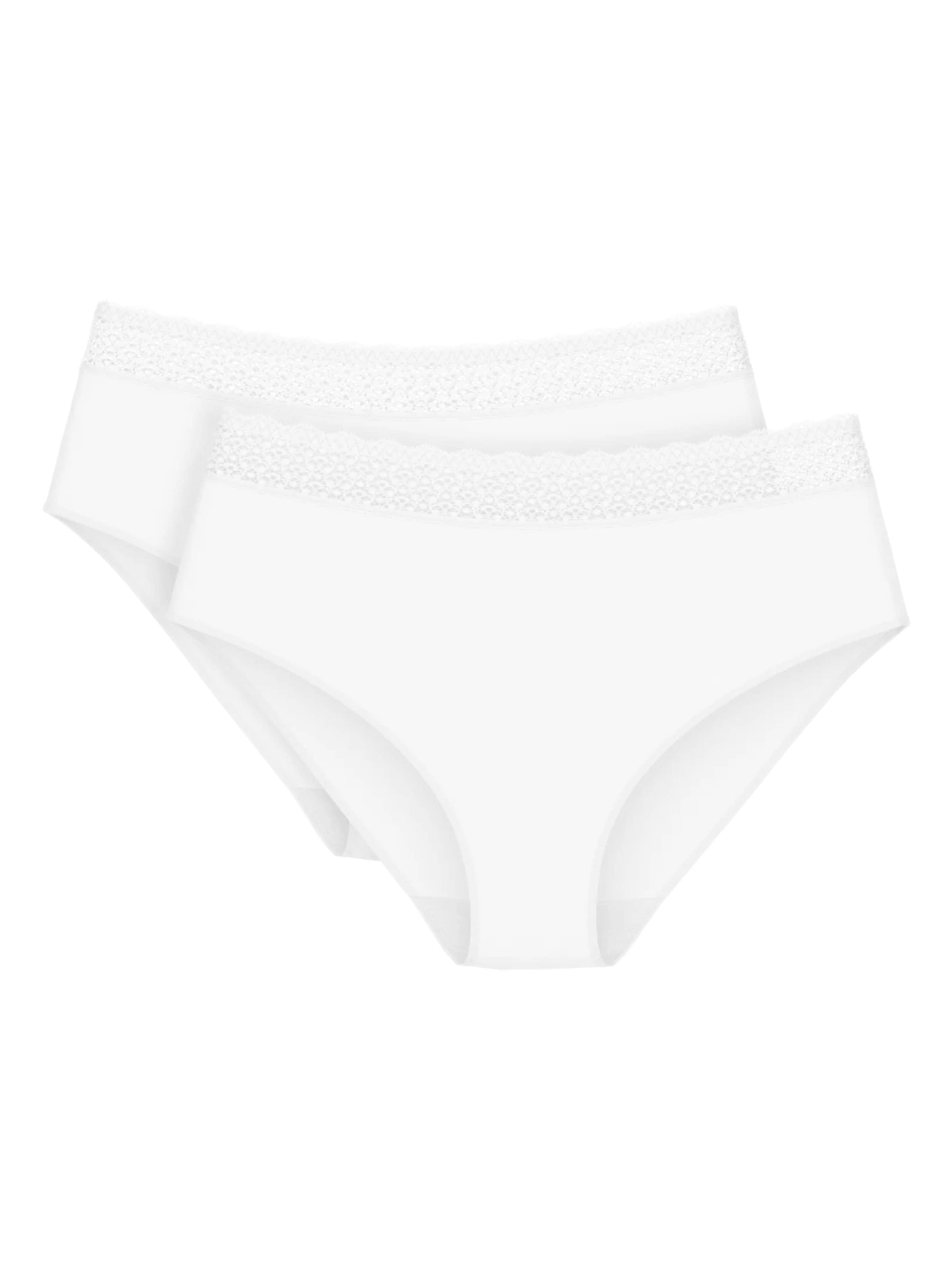 Slip 'Feel of Modal' di TRIUMPH in bianco: frontale