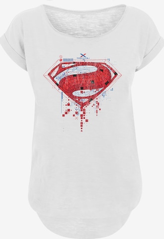 F4NT4STIC T-Shirt 'DC Comics Superman Geo' in Weiß: predná strana