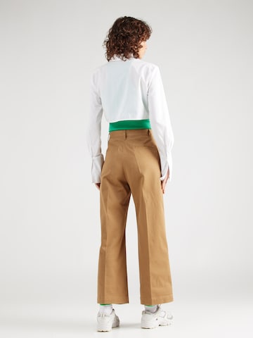 Polo Ralph Lauren Široke hlačnice Hlače na rob | zelena barva