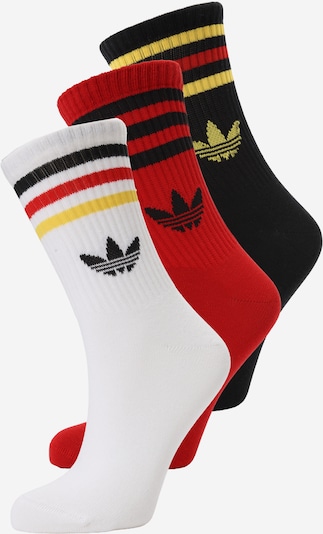40-42 dydžio Kojinės iš ADIDAS ORIGINALS, spalva – geltona / raudona / juoda / balta, Prekių apžvalga