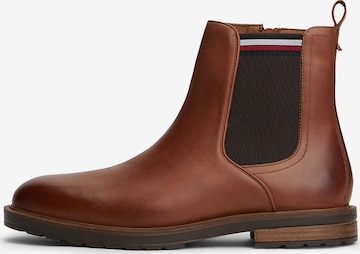 TOMMY HILFIGER Chelsea boots in Brown: front