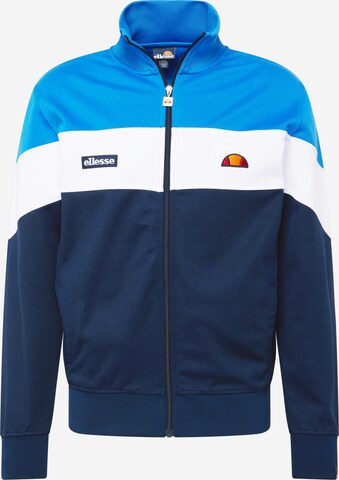 ELLESSE Zip-Up Hoodie 'Caprini' in Blue: front