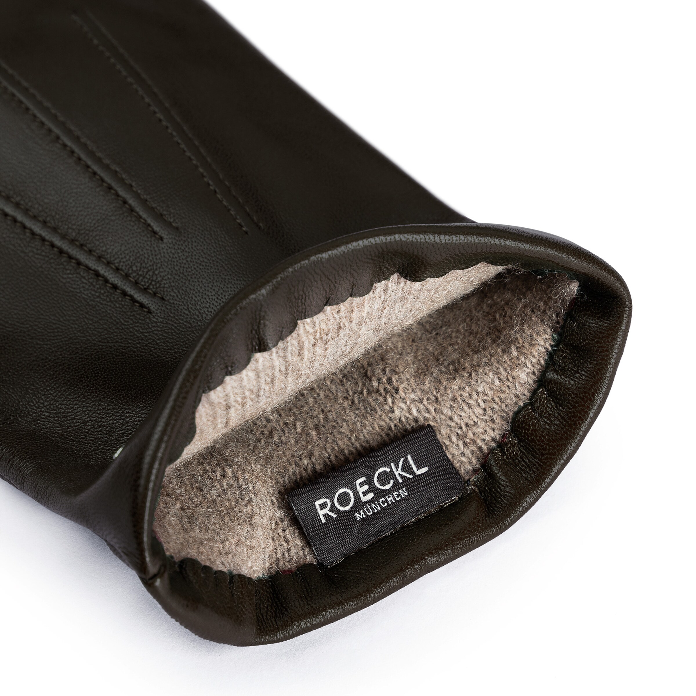 Roeckl Lederhandschuhe 'DOVER' in Braun