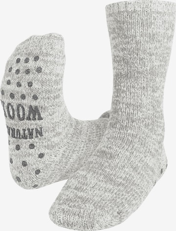 Chaussettes Circle Five en gris : devant