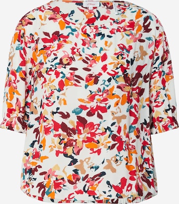 s.Oliver Blouse in Wit: voorkant