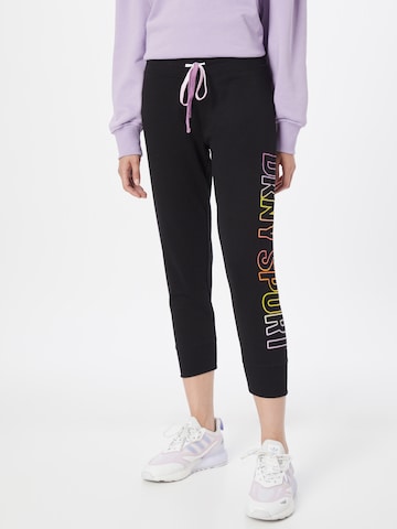 Tapered Pantaloni sport de la DKNY Performance pe negru: față