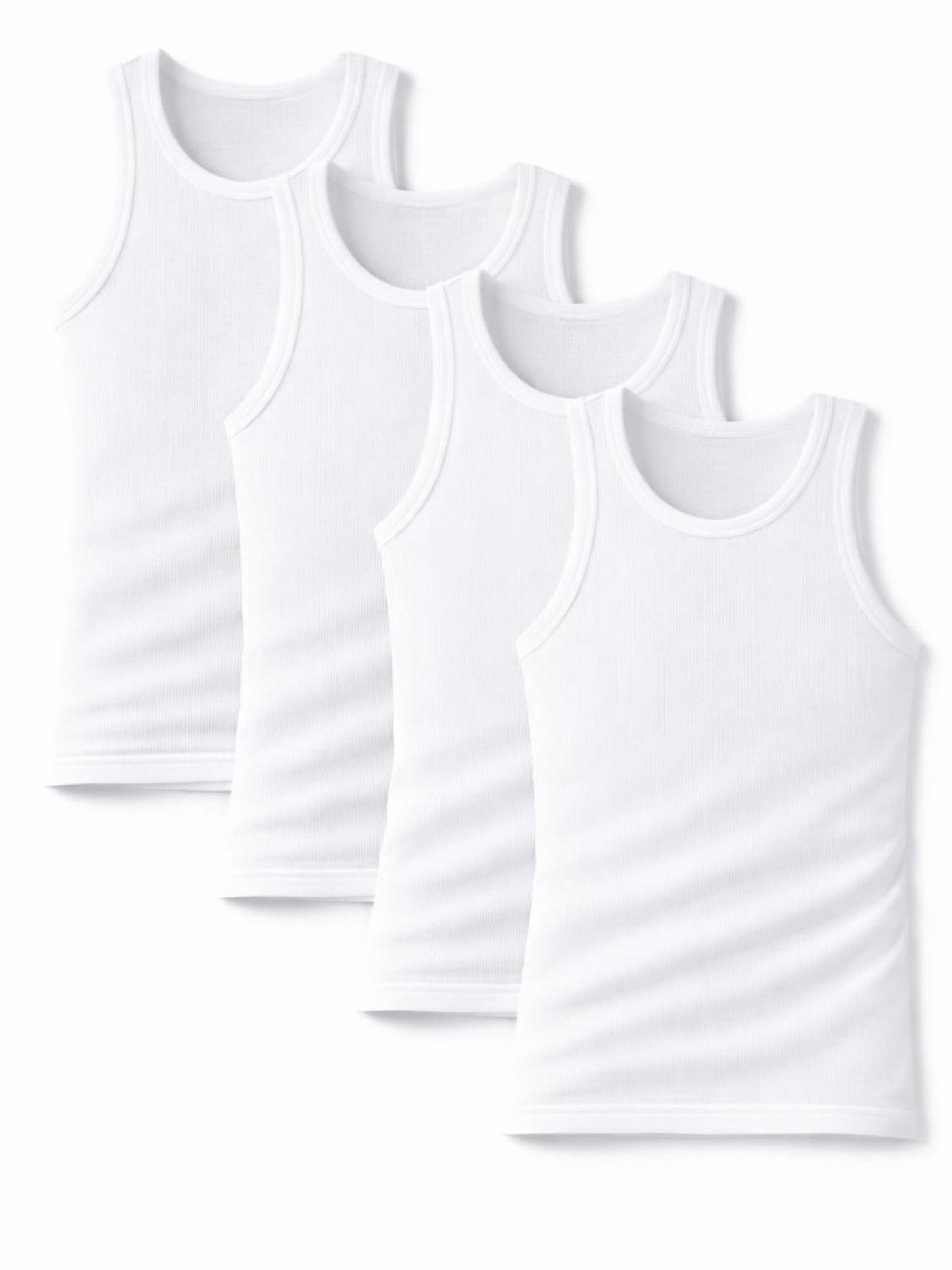 Cocain Underwear Undershirt in White: front