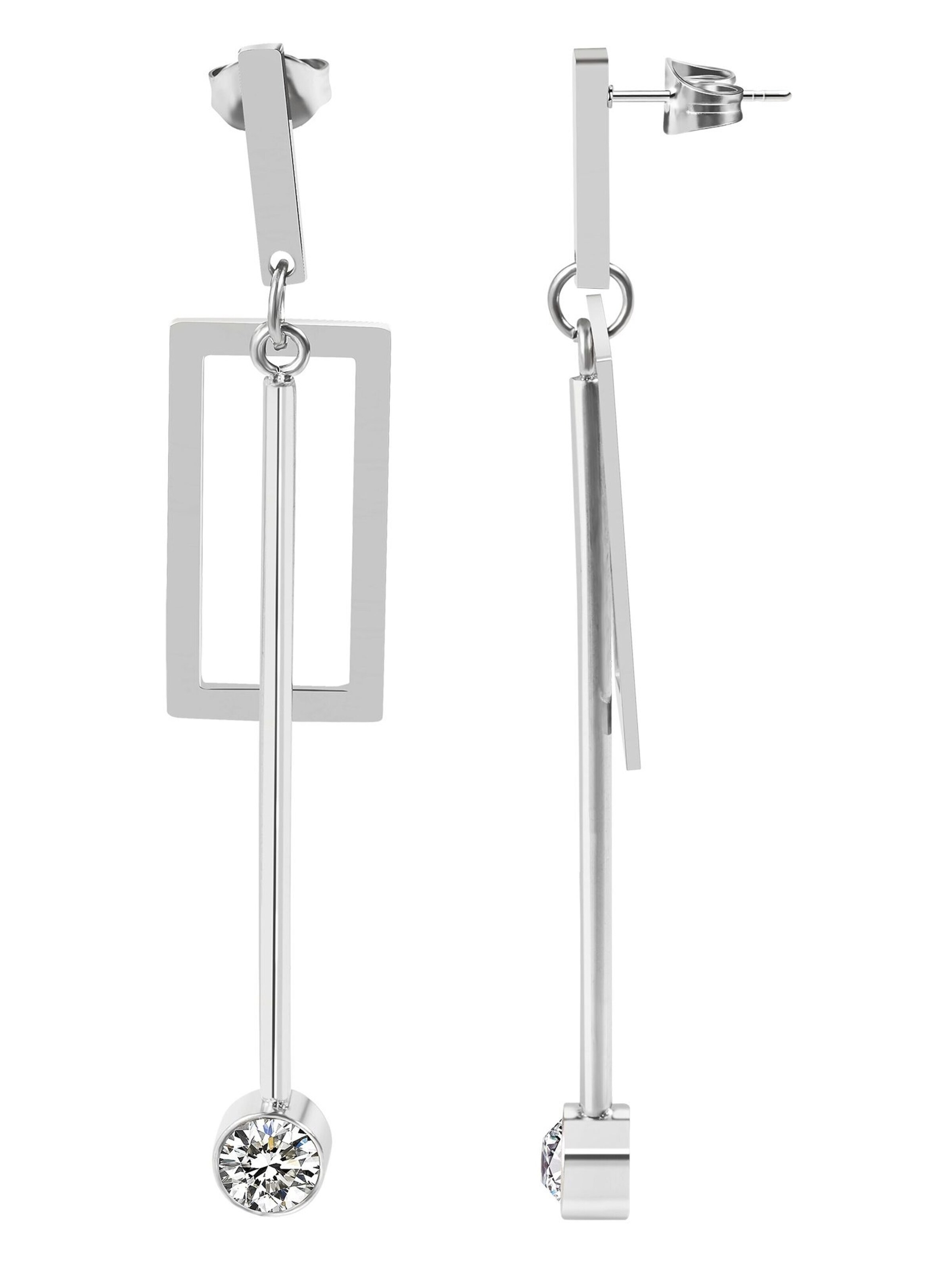 Akzent Earrings 'Danica, langlebig' in Silver