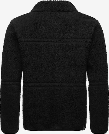 Ragwear Athletic Fleece Jacket 'Noory' in Black
