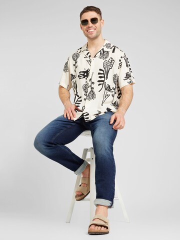 JACK & JONES - Regular Fit Camisa 'JEFF' em bege