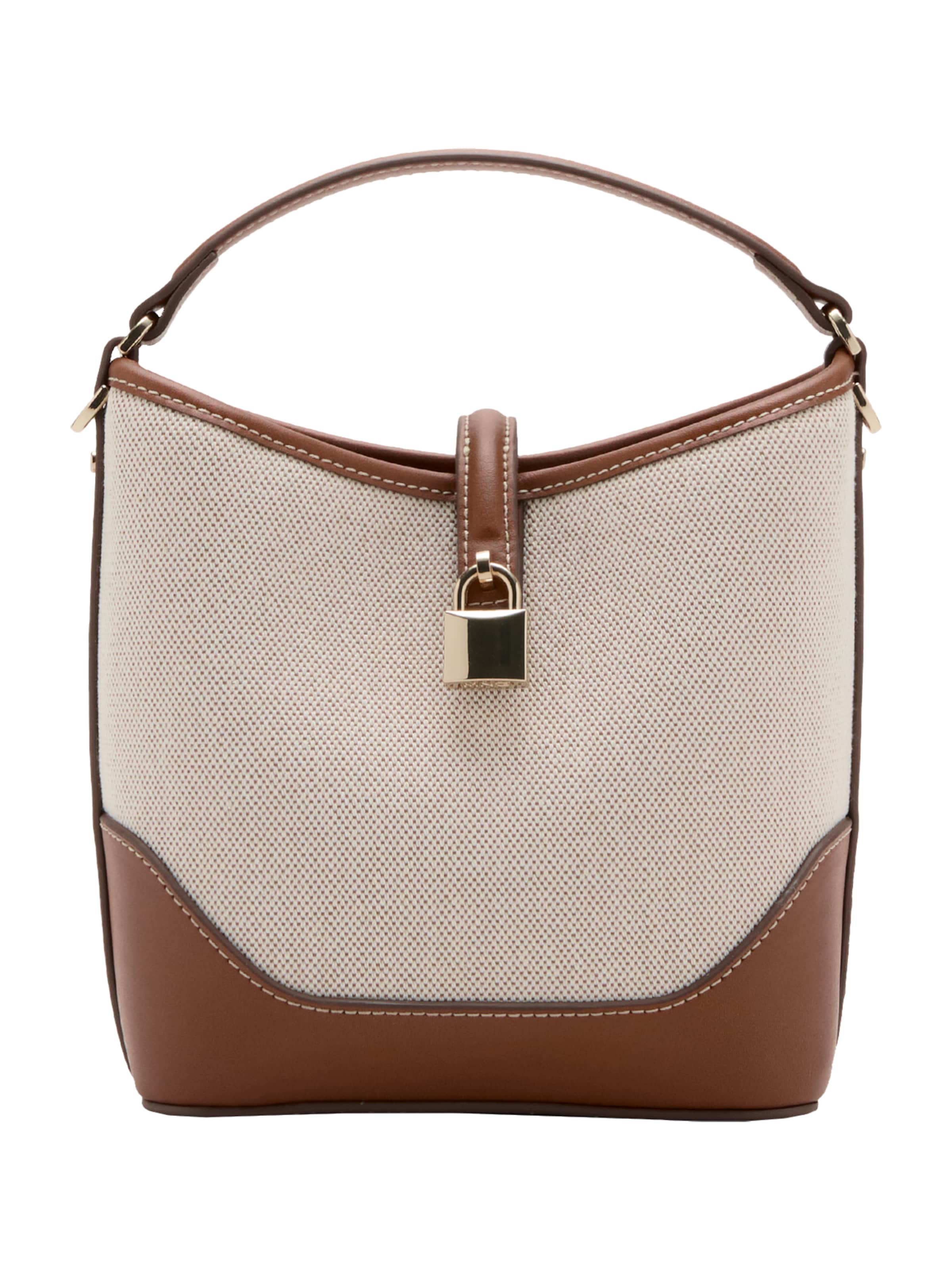 MANGO Дамска чанта 'BAG BILMAC' в кафяво / капучино, Преглед на продукта