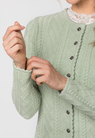 STOCKERPOINT Trachtenstrickjacke 'Lavina' in Grün