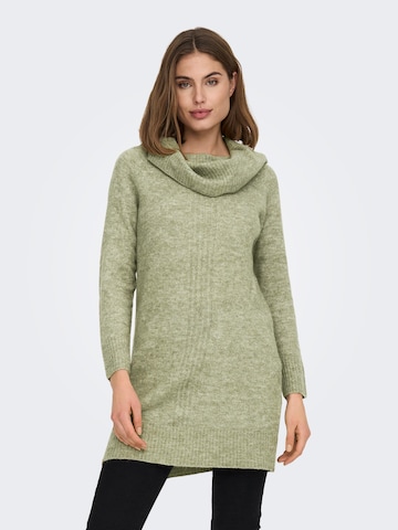 ONLY Knitted dress 'Stay' in Green: front