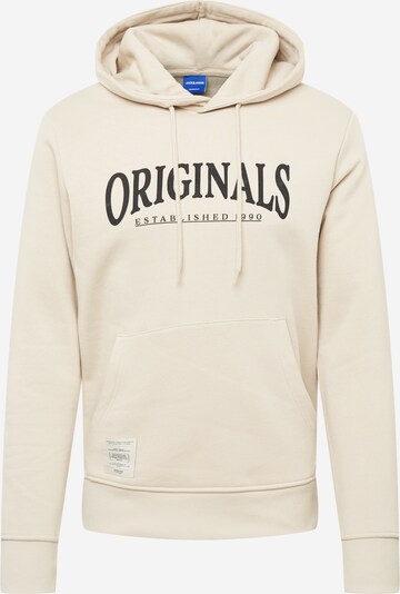 JACK & JONES Sweatshirt 'Bridge' in beige / schwarz / weiß, Produktansicht