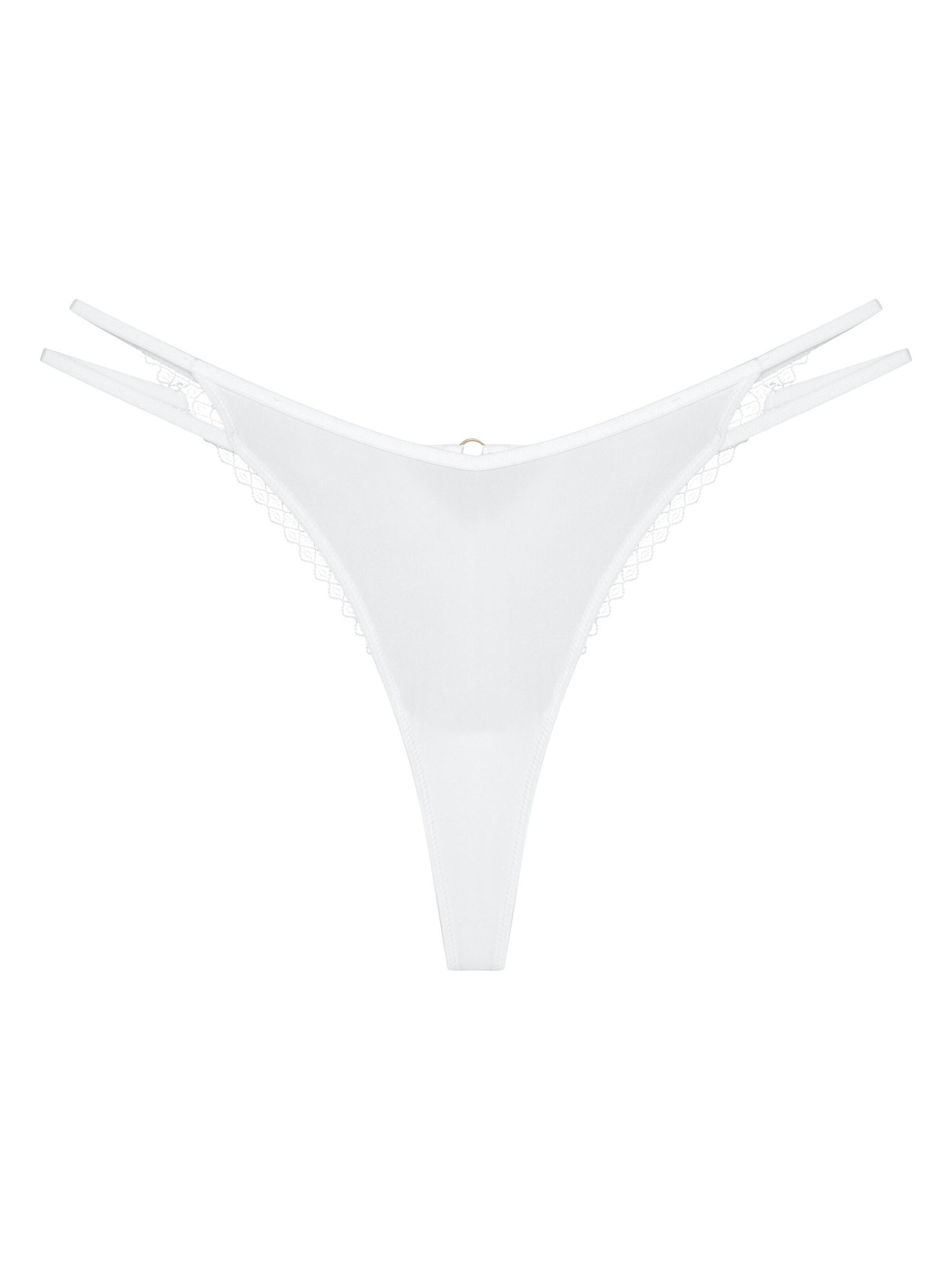 ESOTIQ - Tanga 'Nickita' en blanco: frente