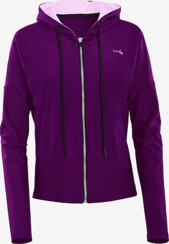 Giacca sportiva 'J008C' di Winshape in lilla: frontale