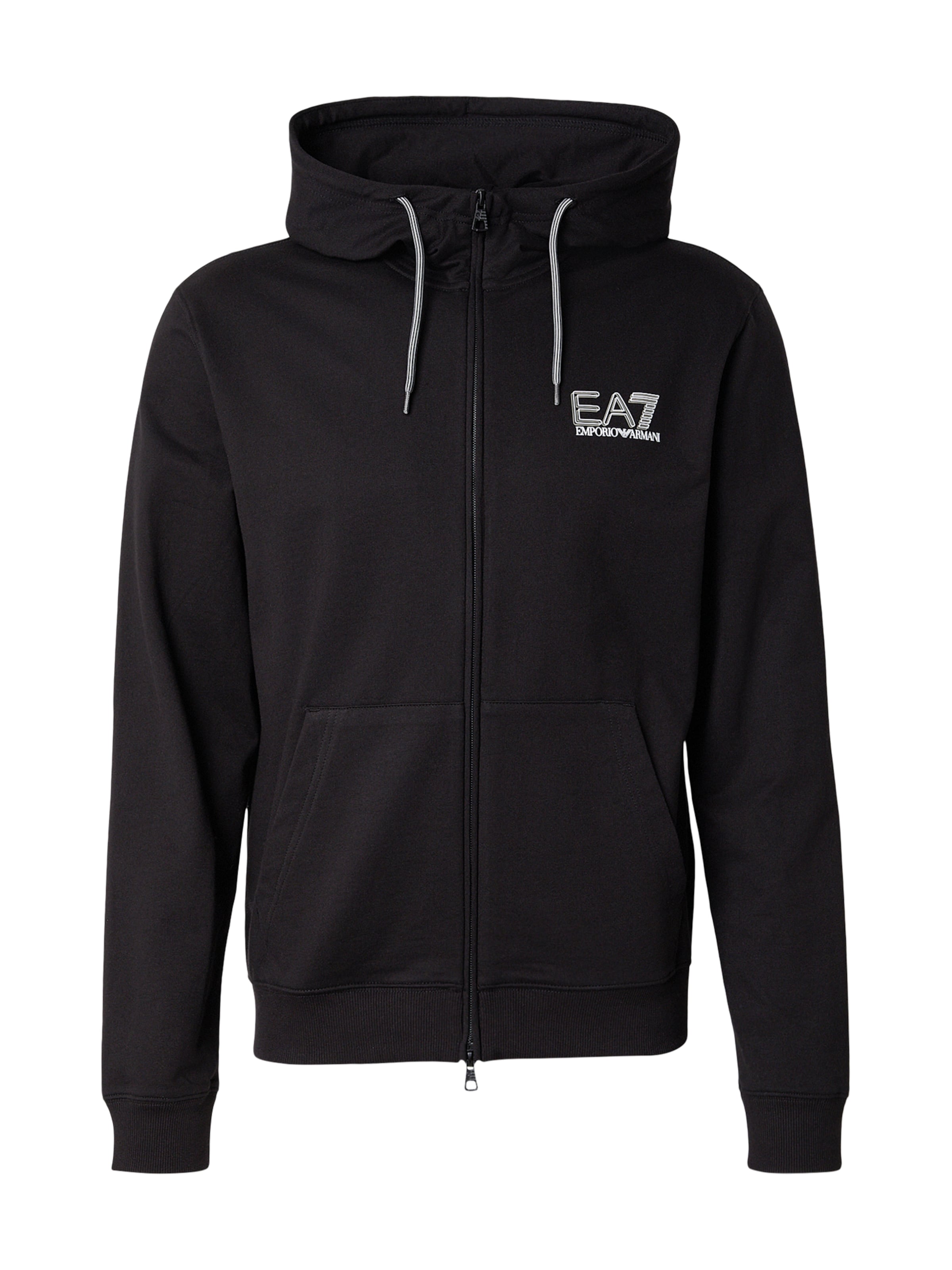 EA7 Emporio Armani Collegetakki värissä musta / valkoinen, Tuotenäkymä