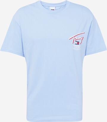 T-Shirt Tommy Jeans en bleu : devant