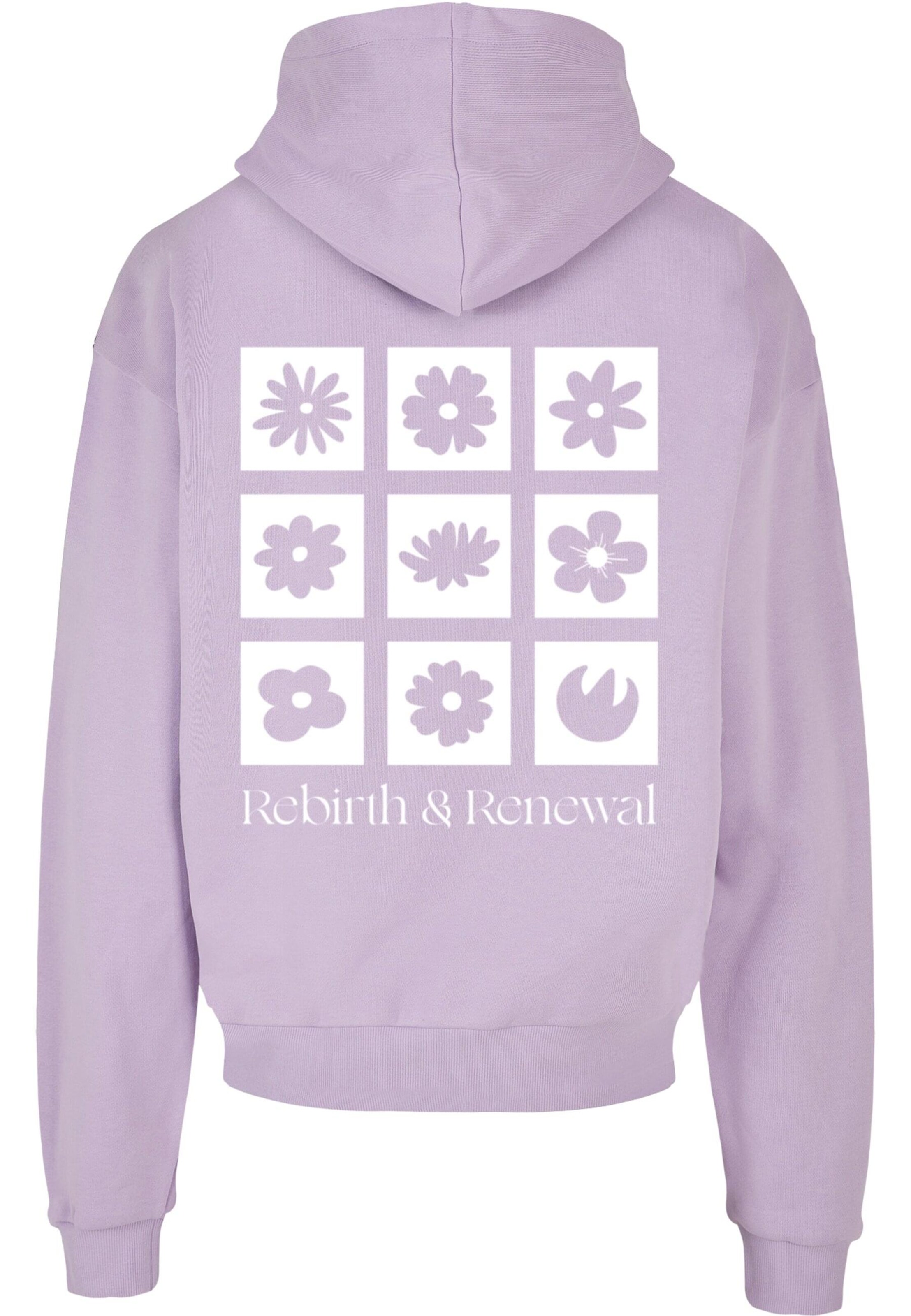Merchcode Sweatshirt 'Rebirth And Renewal' in Lila