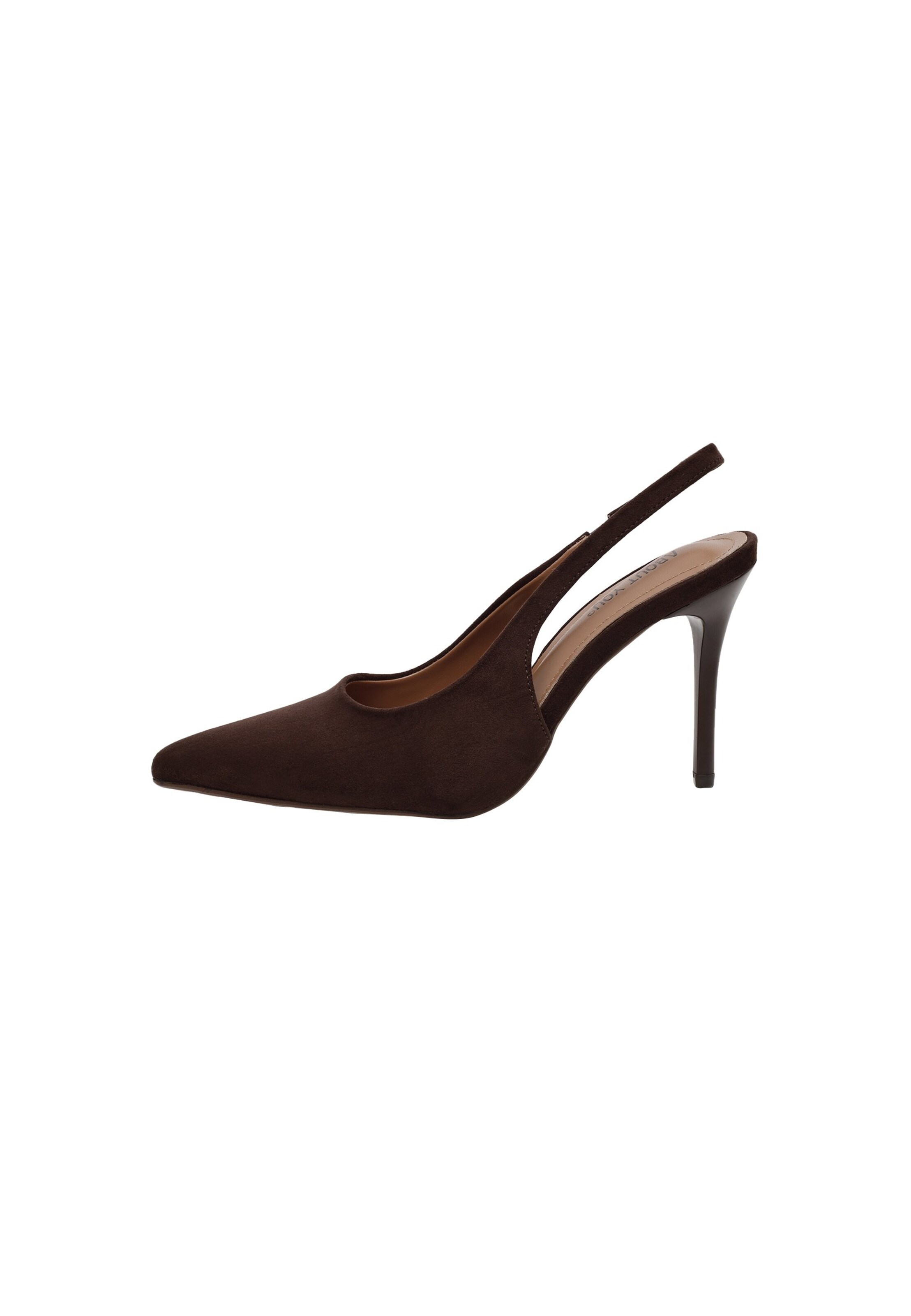 ABOUT YOU Γόβες slingback 'Juna' σε 36 σε σοκολατί, Άποψη προϊόντος