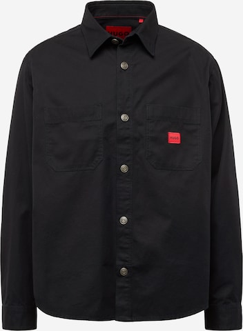 HUGO Red - Comfort Fit Camisa 'Erato' em preto: frente