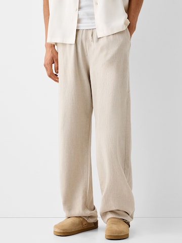 Loosefit Pantaloni di Bershka in beige: frontale