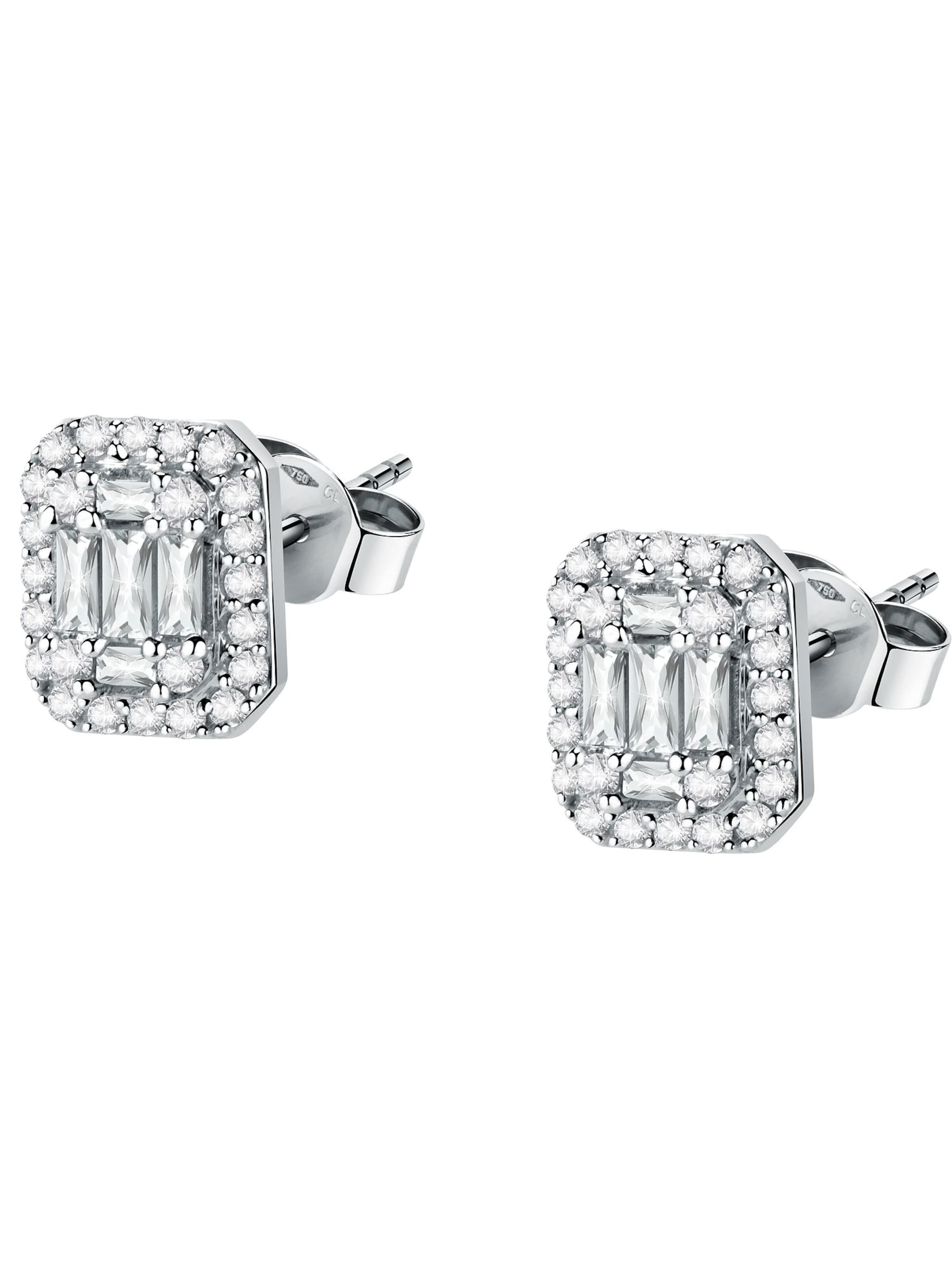 CHRIST Earrings in White: front