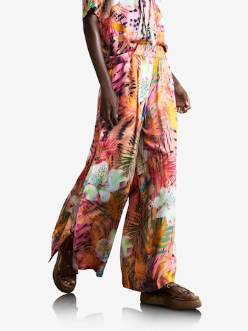 Desigual Wide leg Broek in Rood: voorkant