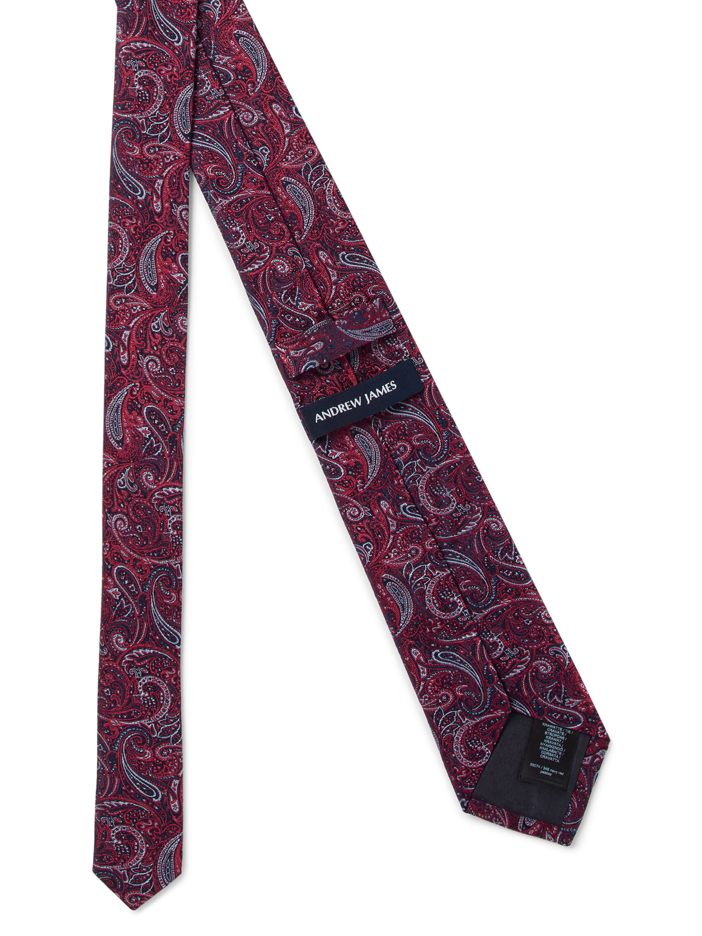 Andrew James Tie in Red