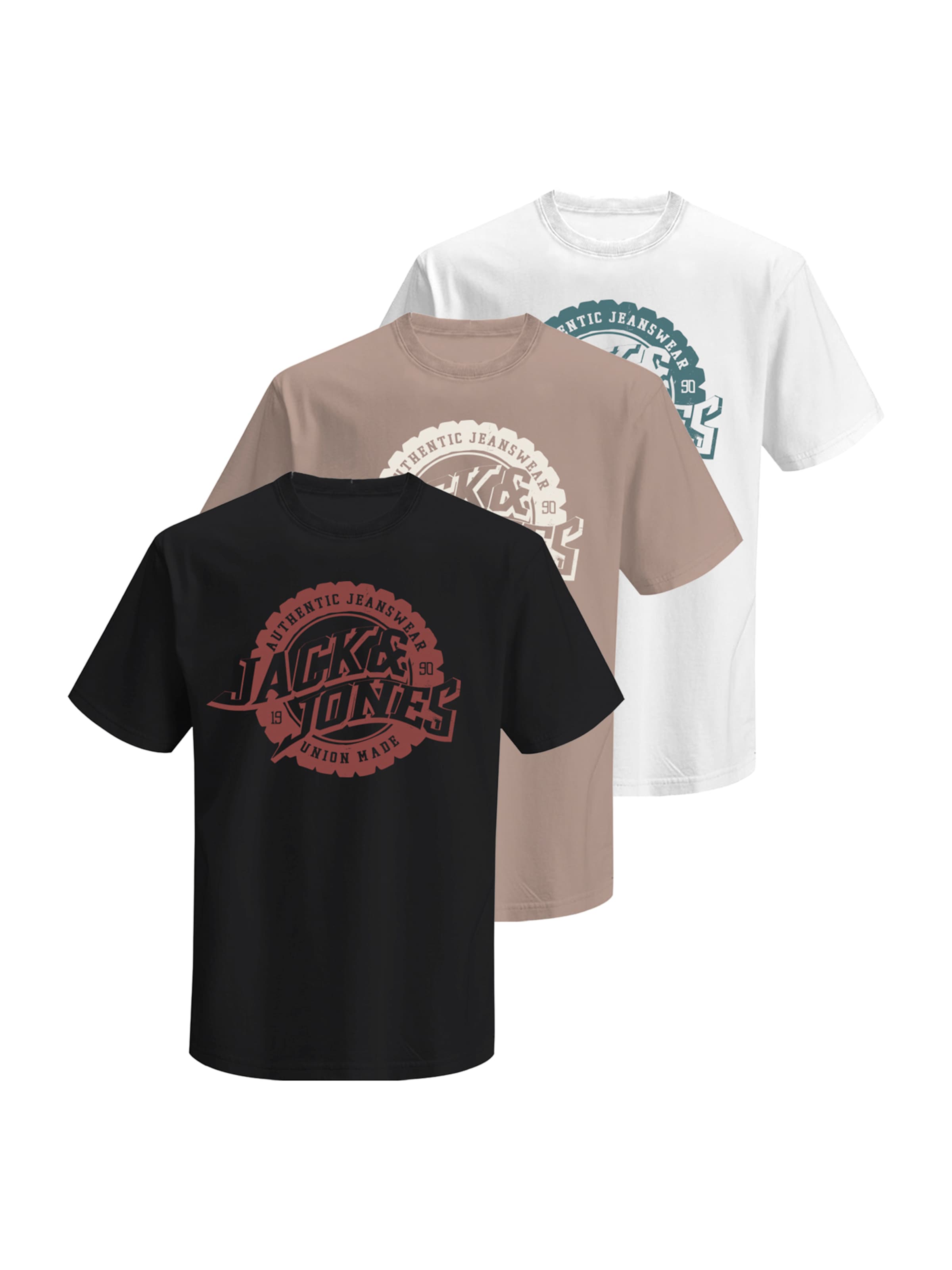 Jack & Jones Premium Tričko 'JPRBLUBARON' – hnědá: přední strana