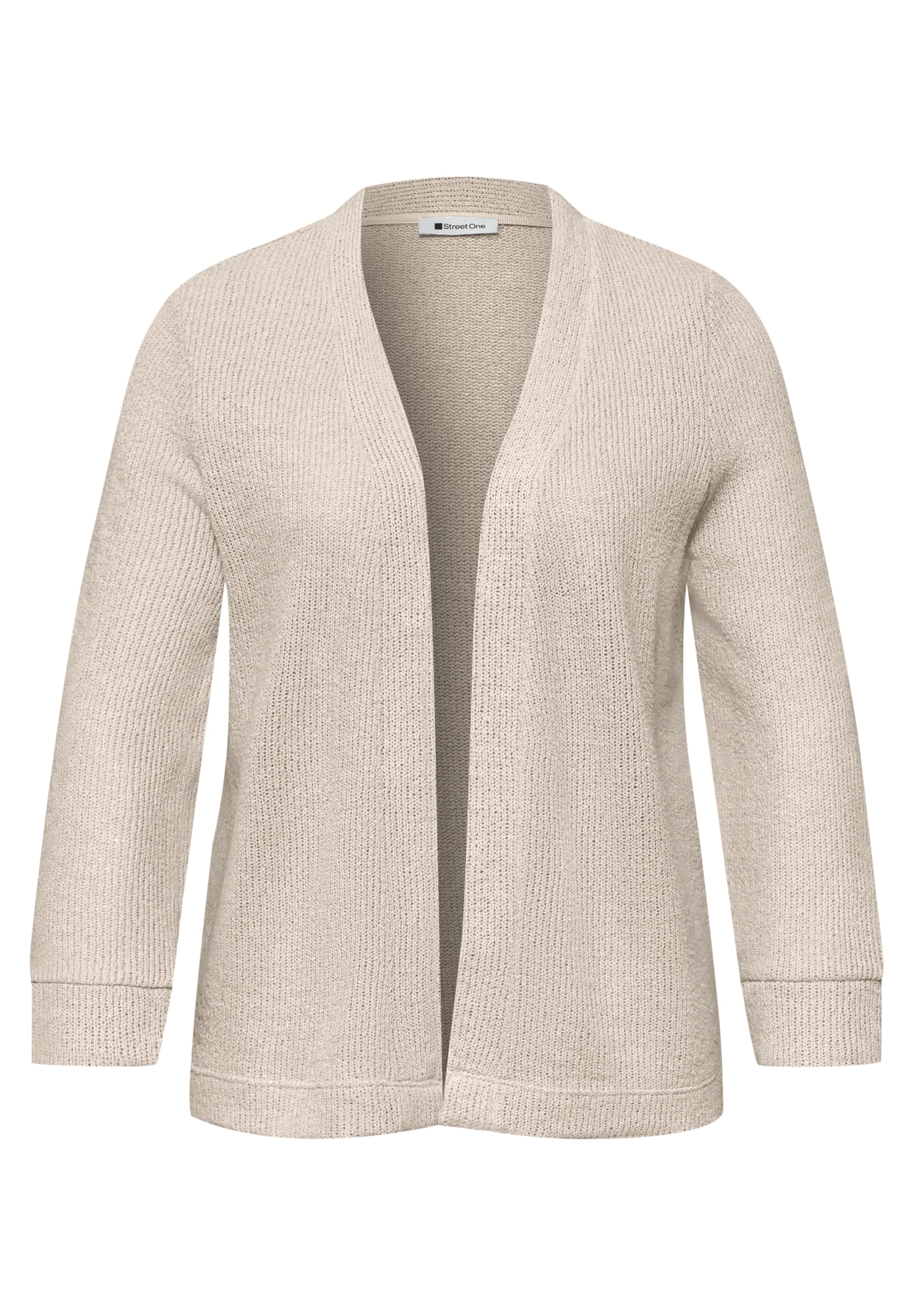 STREET ONE Strickjacke in Beige: Vorderseite