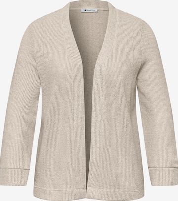 STREET ONE Knit Cardigan in Beige: front