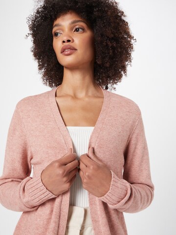 VILA Knitted Coat 'VIRIL' in Pink